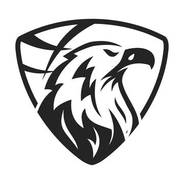 Eagle logo template Isolated. Brand Identity. Icon Abstract Vector graphic Stock Illustration