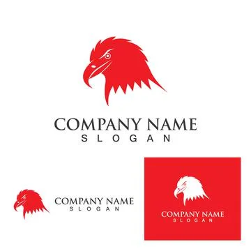 Eagle logo vector illustration design template - vector Stock Illustration