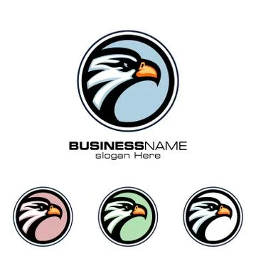 Eagle Logo, vector Wild eagle Bird Falcon Hawk Concept Stock Illustration