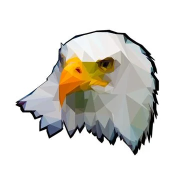 Eagle - Low Poly Art Stock Illustration