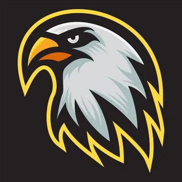 Eagle Mascot Logo Concept Vector Illustration. Suitable For Wallpaper, Banner Stock Illustration