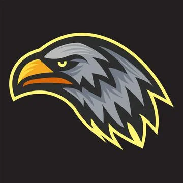 Eagle Mascot Logo Concept Vector Illustration. Suitable For Wallpaper, Banner Stock Illustration