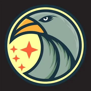 Eagle Mascot Logo Concept Vector Illustration. Suitable For Wallpaper, Banner Illustrazione stock