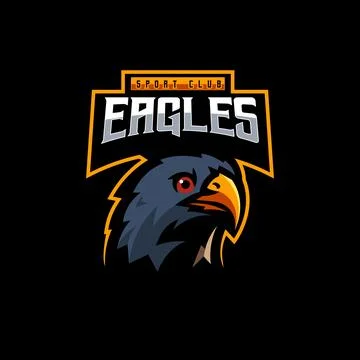 Eagle Mascot Logo Illustrazione stock