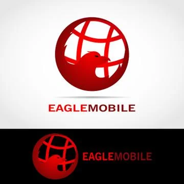 EAGLE MOBILE LOGO 2 Stock Illustration