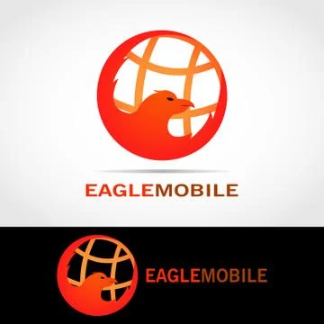 EAGLE MOBILE LOGO 3 Stock Illustration