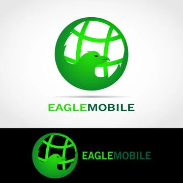 EAGLE MOBILE LOGO 4 Stock Illustration