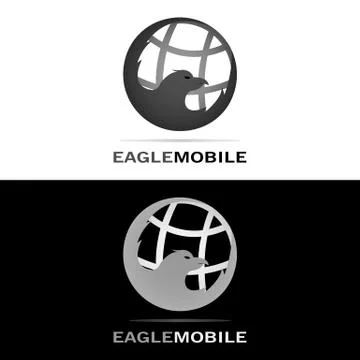 EAGLE MOBILE LOGO 5 Stock Illustration