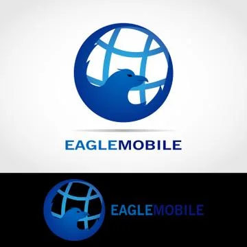 EAGLE MOBILE LOGO Stock Illustration