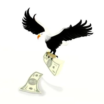 Eagle money Stock Illustration