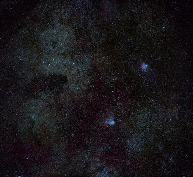 Eagle &amp; Omega Nebulae Stock Photos