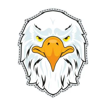 Eagle patch retro style Stock Illustration