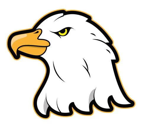 Eagle patch retro style Stock Illustration