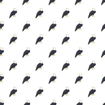 Eagle pattern seamless Illustrazione stock