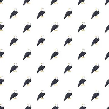 Eagle pattern seamless Illustrazione stock