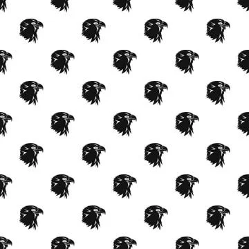 Eagle pattern, simple style Illustrazione stock