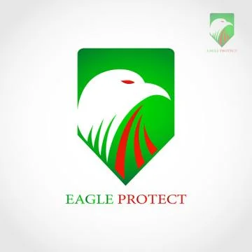 EAGLE PROTECT LOGO 3 Stock Illustration