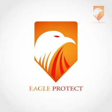 EAGLE PROTECT LOGO 4 Stock Illustration
