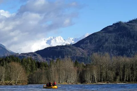 Eagle Rafting Stock Photos