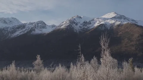 Eagle River Nature Center and North Fork of the Eagle River, Alaska. Stock Footage 82188161