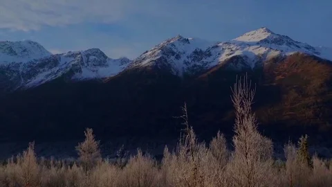 Eagle River Valley and North Fork Eagle River, Alaska. Stock Footage 82188150