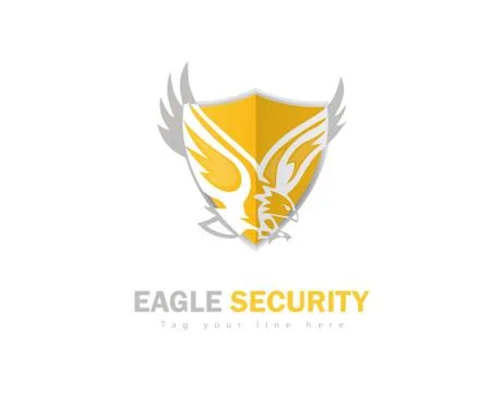 Eagle security logo Stock Illustration