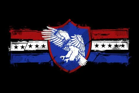 The Eagle Shield Stock Illustration