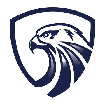 Eagle Shield Logo Design for Security Business and Protection Vector Icon Stock Illustration