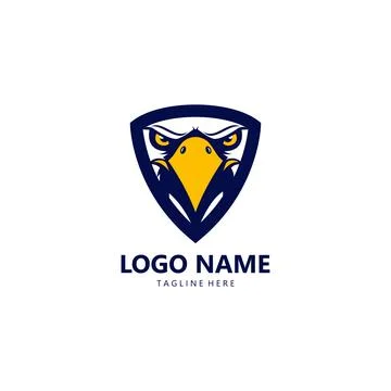 Eagle shield logo design vector Stock Illustration