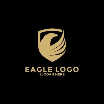 Eagle shield logo, eagle icon, eagle logo vector template Stock Illustration