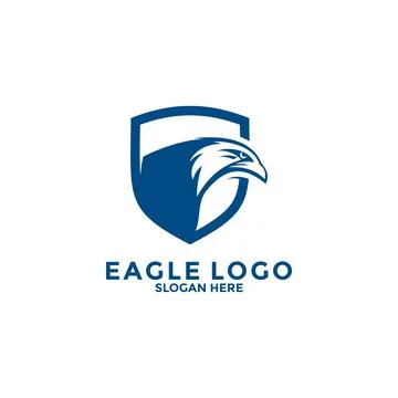 Eagle shield logo, eagle icon, eagle logo vector template Stock Illustration