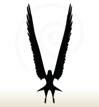 Eagle silhouette Stock Illustration