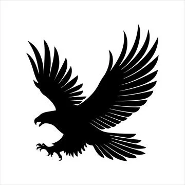 Eagle Silhouette Illustrazione stock