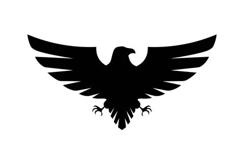 Eagle. Simple icon. Flat style element for graphic design. Vector EPS10 Stock Illustration