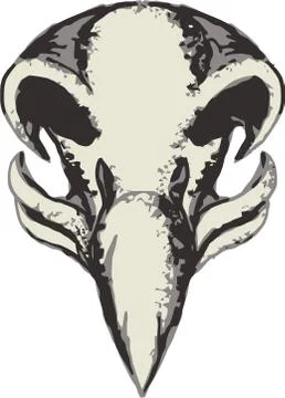 Eagle Skull Retro. Stock Illustration