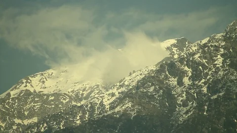 Eagle soars againsts mountain Video stock 102778388