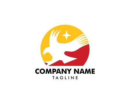 Eagle Star Logo Template Design Stock Illustration