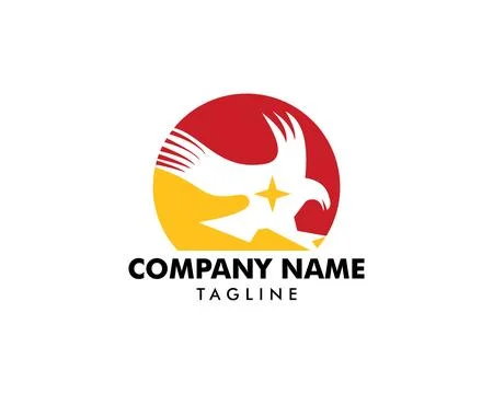 Eagle Star Logo Template Design Stock Illustration