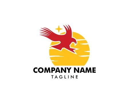 Eagle Star Logo Template Design Stock Illustration