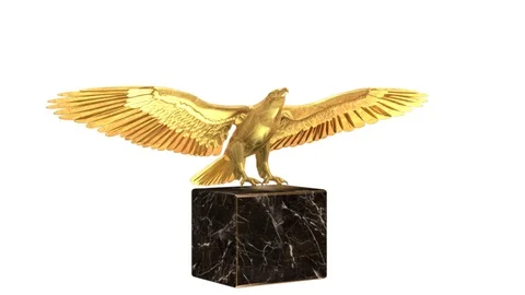 Eagle Statue Stock Footage 90944922