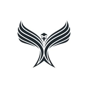 Eagle striped icon Illustrazione stock