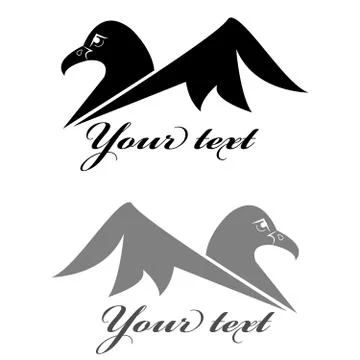 Eagle symbol isolated on white background. Vector illustration Stock Illustration