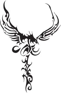 Eagle Tattoo Vector Stock Illustration