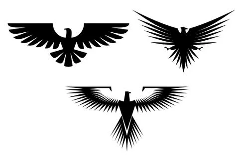 Eagle tattoos Stock Illustration