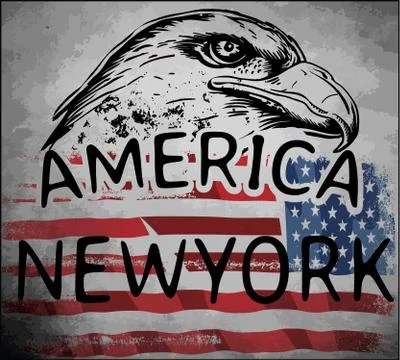 Eagle tee graphic Stock Illustration