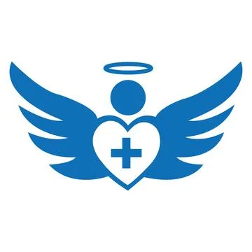 Eagle Type Real Estate logo design love care illustration vector art Stock Illustration
