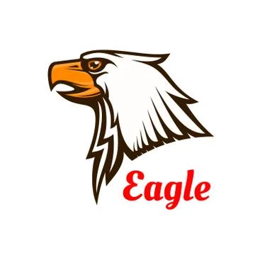 Eagle vector emblem. Hawk graphic symbol Stock Illustration