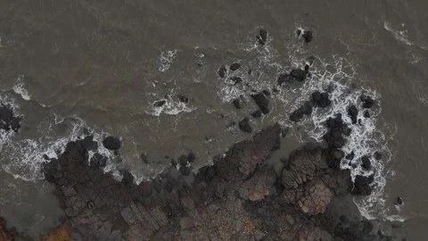 Eagle view of the coastal beach side Stock Footage 309928716