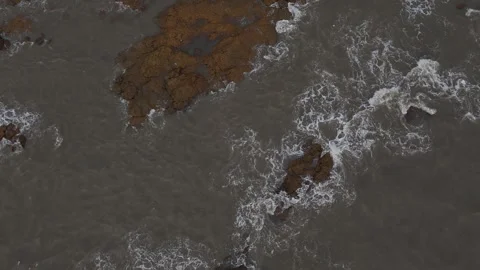 Eagle view of the coastal beach side Stock Footage 309929425