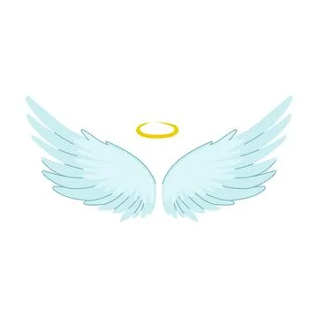 Eagle wing angel cartoon vector illustration 스톡 일러스트